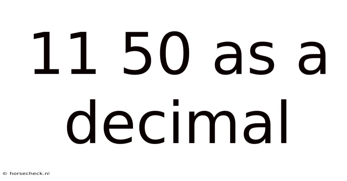 11 50 As A Decimal