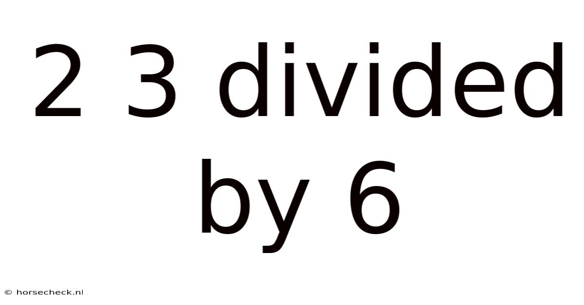 2 3 Divided By 6