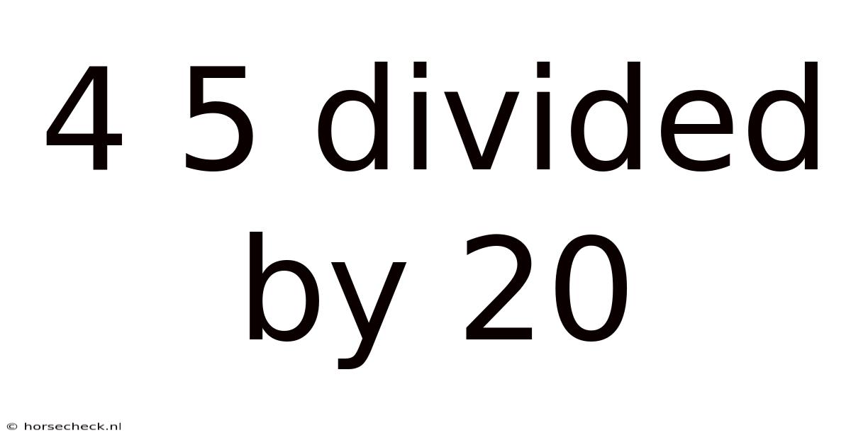 4 5 Divided By 20