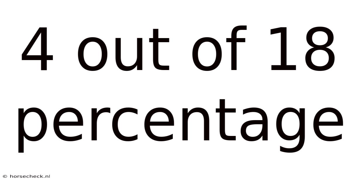 4 Out Of 18 Percentage