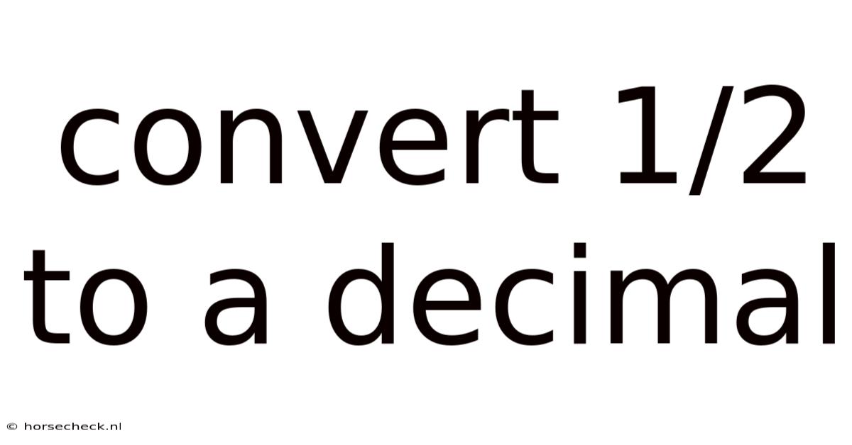 Convert 1/2 To A Decimal