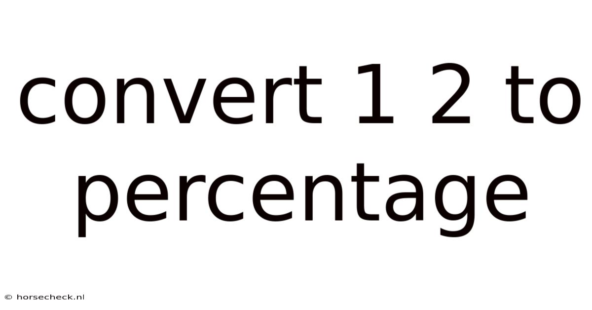 Convert 1 2 To Percentage