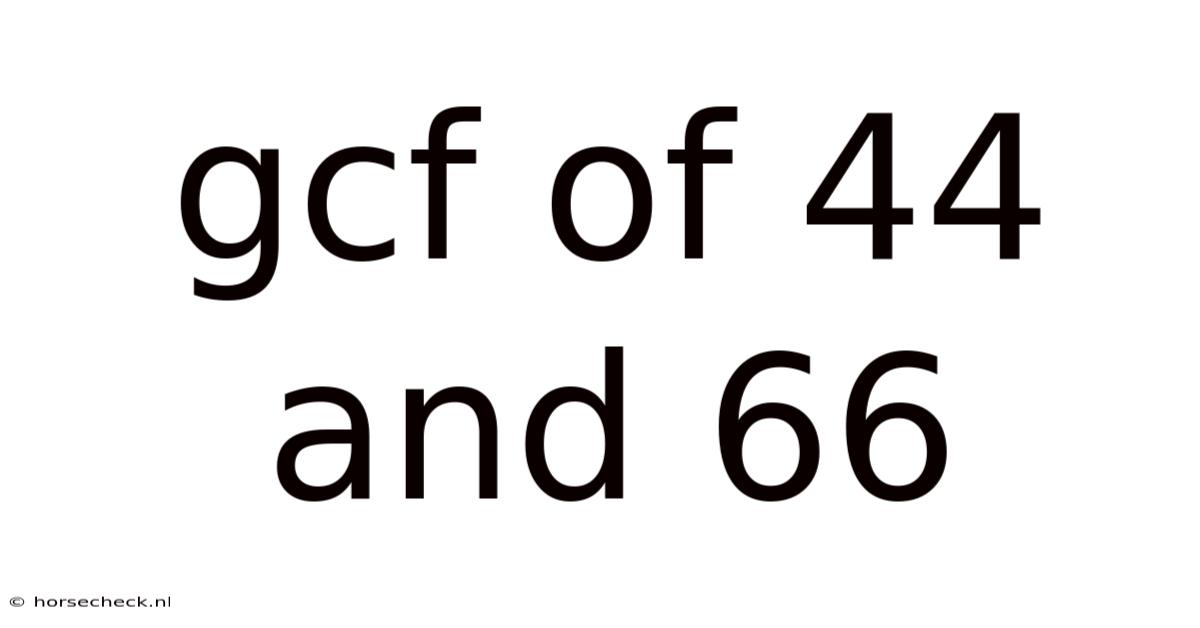 Gcf Of 44 And 66