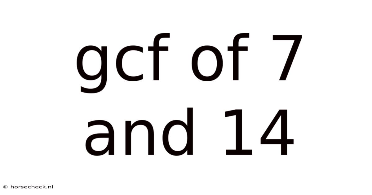 Gcf Of 7 And 14