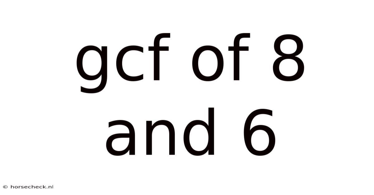 Gcf Of 8 And 6
