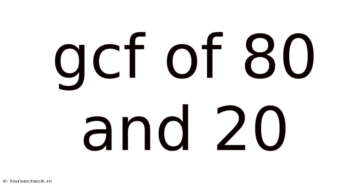 Gcf Of 80 And 20
