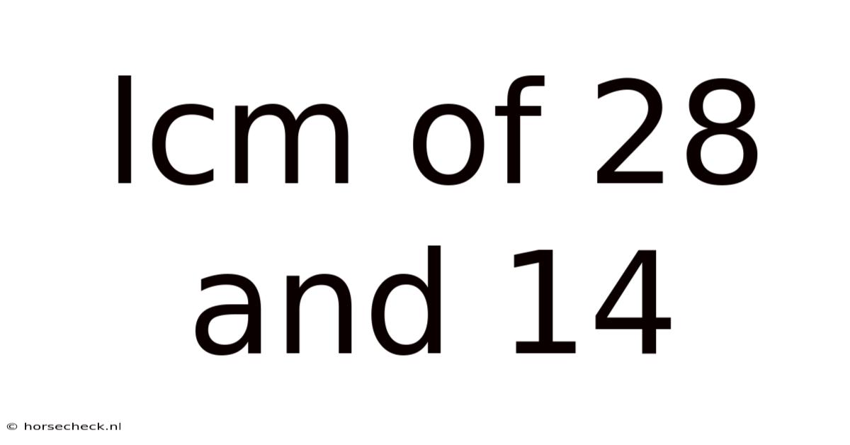 Lcm Of 28 And 14