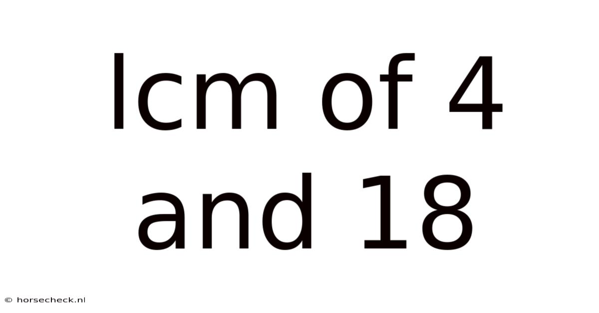 Lcm Of 4 And 18