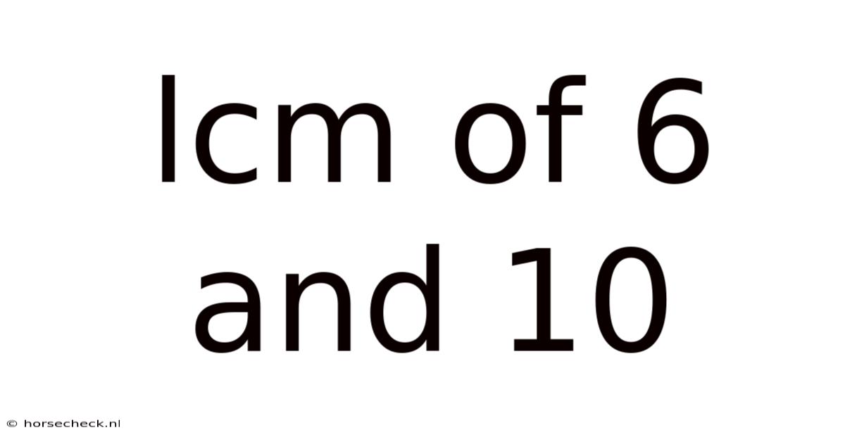 Lcm Of 6 And 10