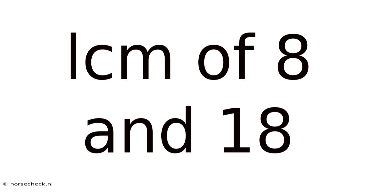 Lcm Of 8 And 18