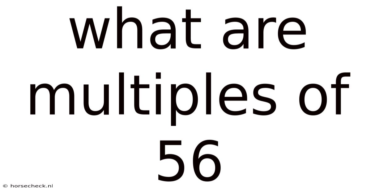 What Are Multiples Of 56