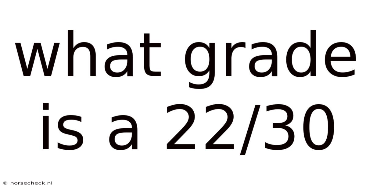 What Grade Is A 22/30