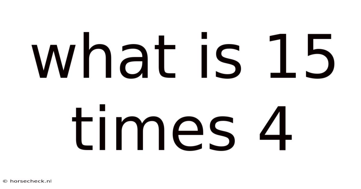 What Is 15 Times 4