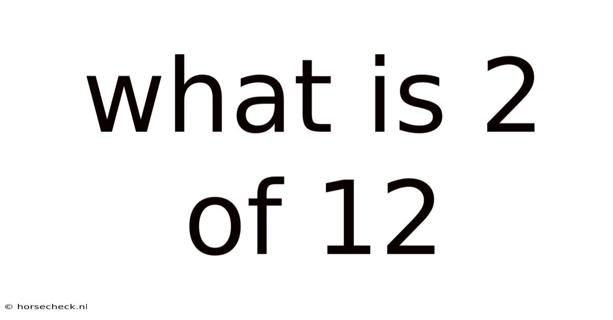 What Is 2 Of 12