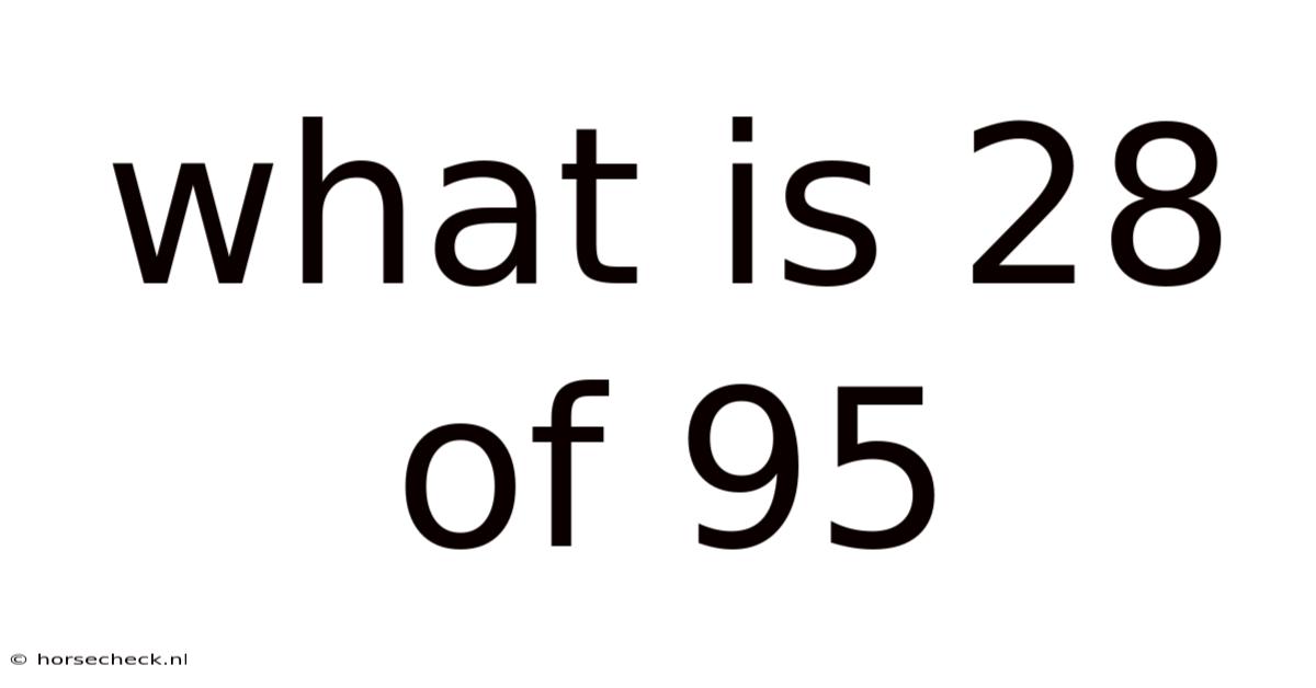 What Is 28 Of 95