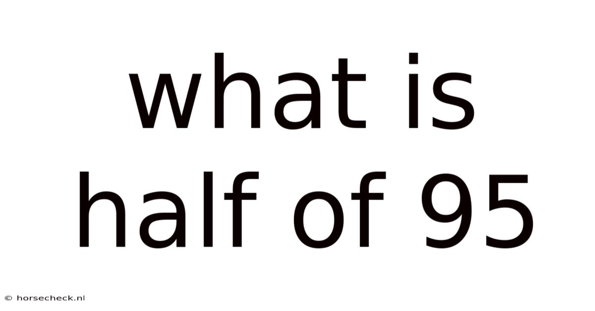 What Is Half Of 95